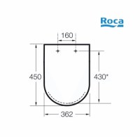 ROCA MERIDIAN TAPA WC